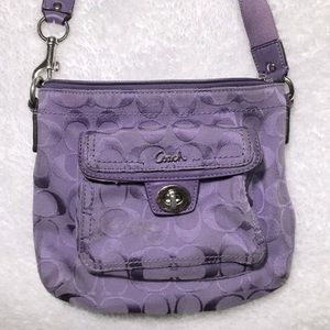 Authentic Lavender Coach crossbody bag